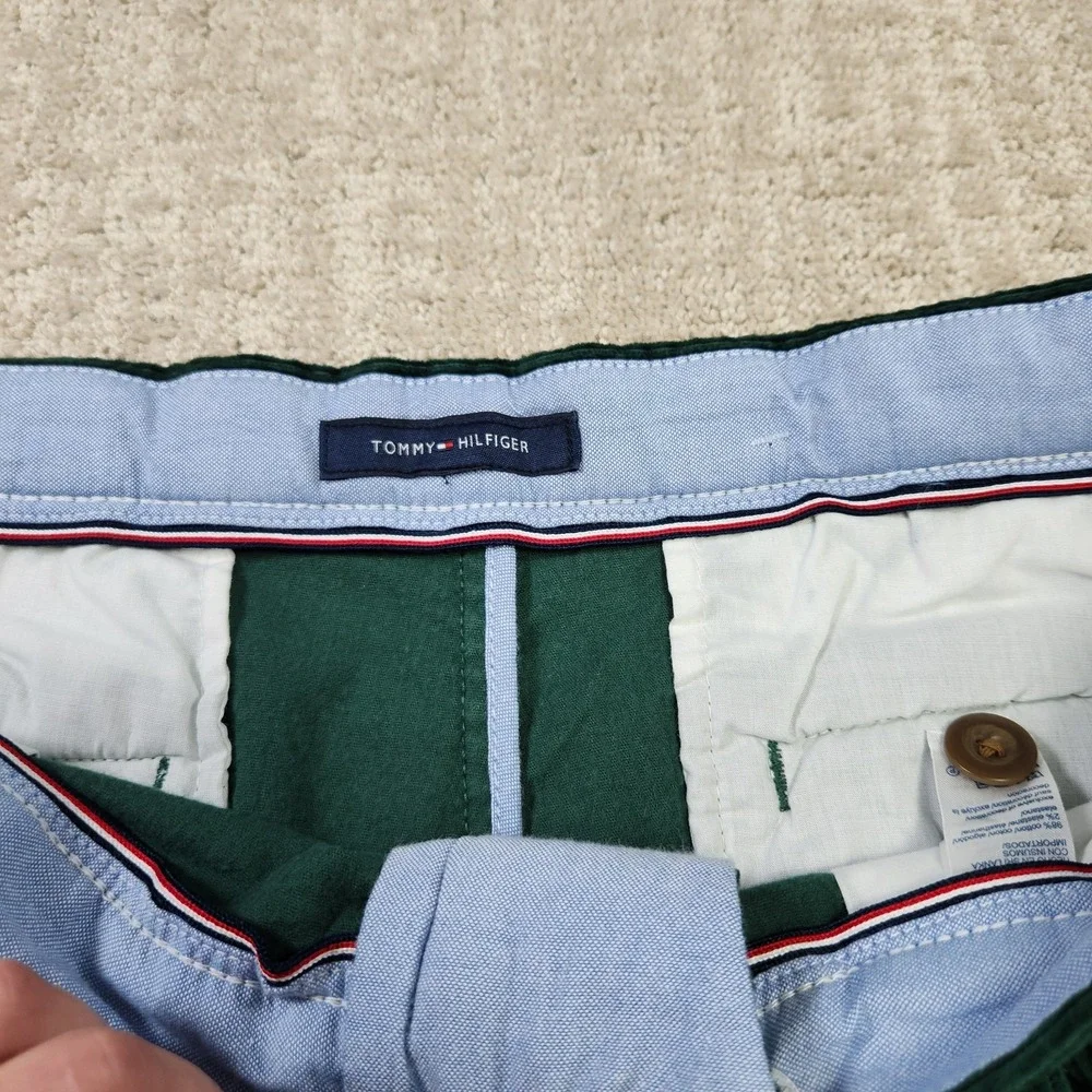 Tommy Hilfiger Corduroy Pants Men 38x30 *READ Pleated High Rise Trouser Baggy
